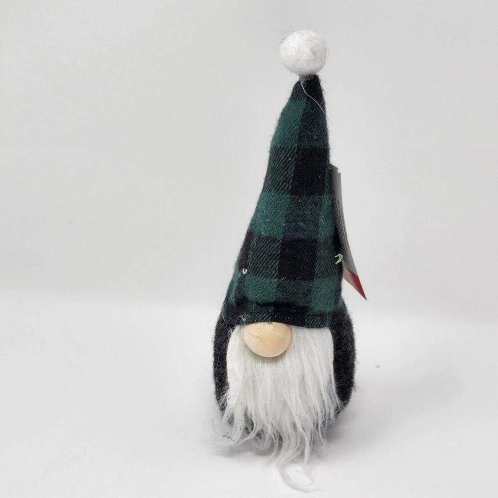 Christmas Gnome Green Plaid
